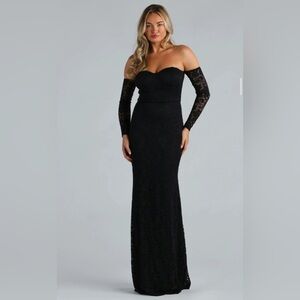 Windsor off the shoulder lace dress